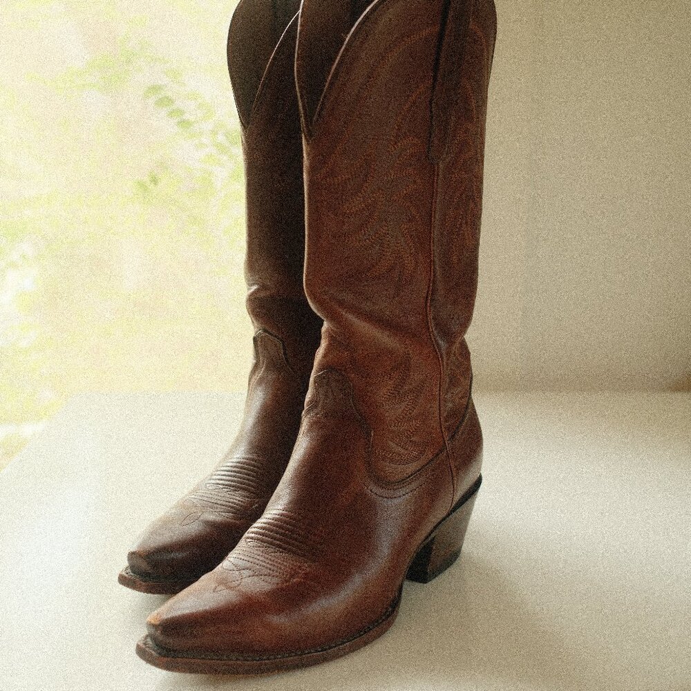 Tecovas the Annie Cowboy Boot in Sequoia Calfskin 9.5